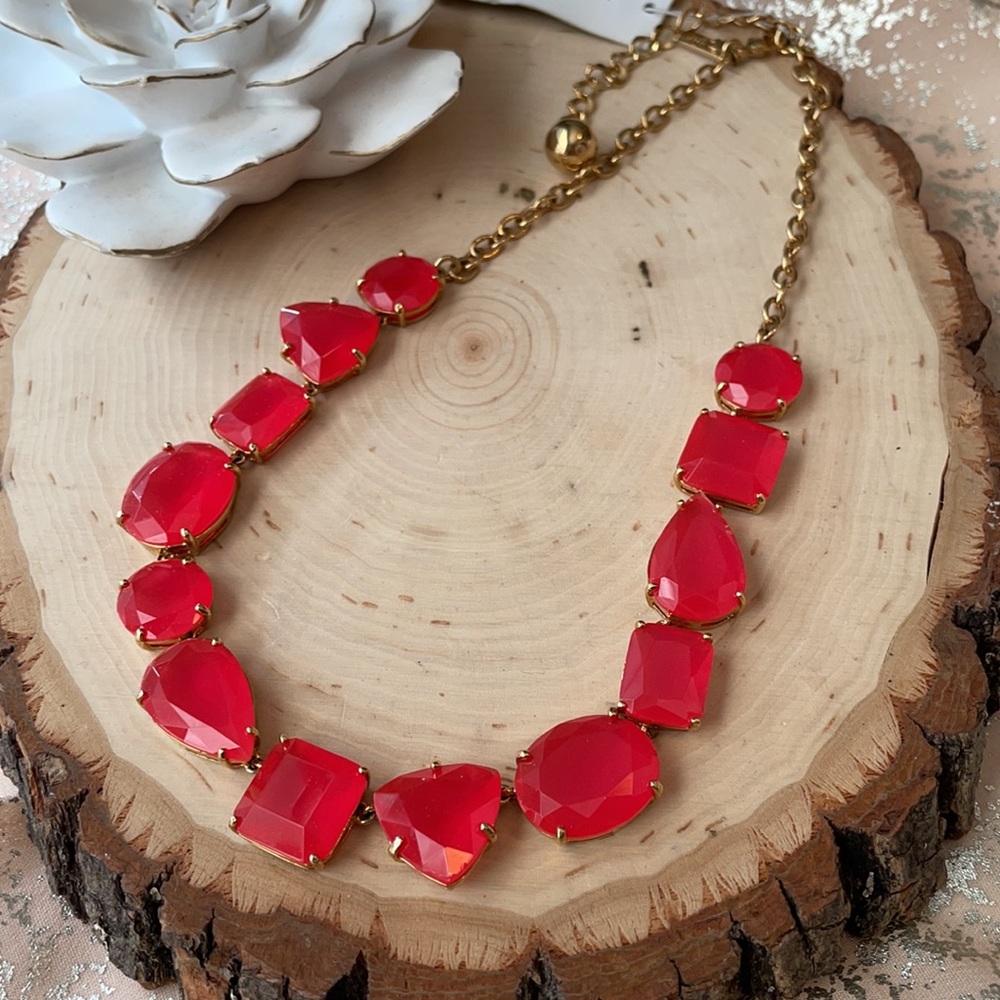 NWT KATE SPADE PINK AND GOLD VEGAS JEWELS NECKLACE!! - Picture 3 of 5